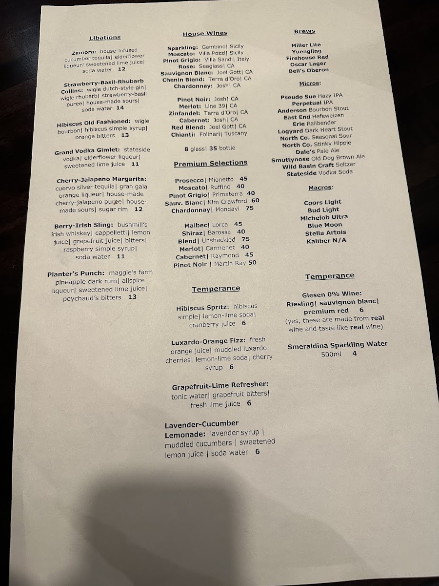 Menu Frank G's Place-10