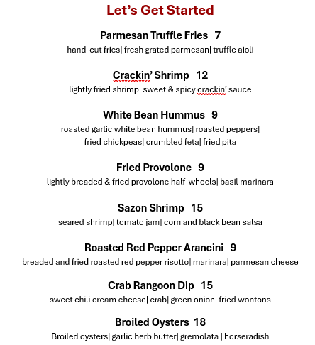 Menu Frank G's Place-4