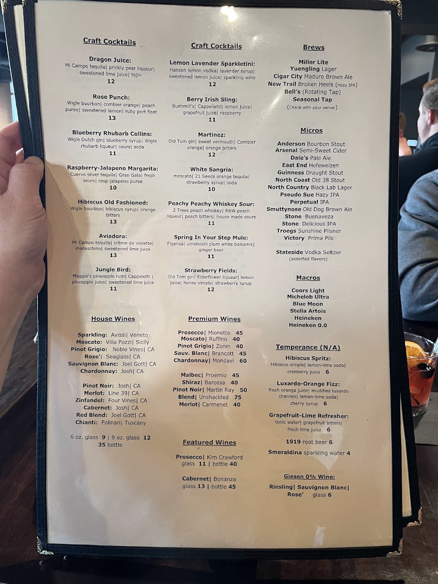 Menu Frank G's Place-9